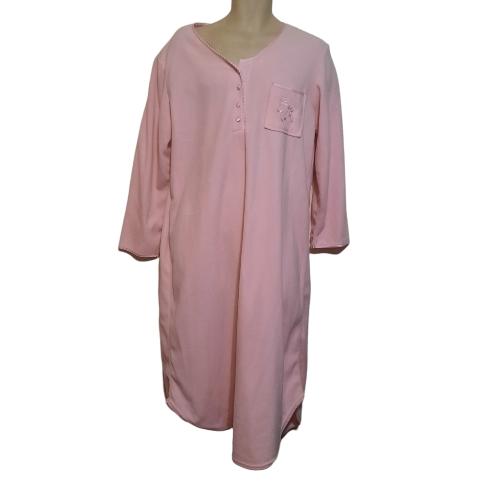 APPEL Nightgown Pink Long Large Pullover New